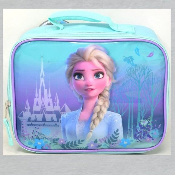Frozen Elsa Lunch Bag Measures 9.5" x 8" x 3" - Picture 1 of 2